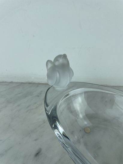Sèvres France - Oval clear and frosted crystal...