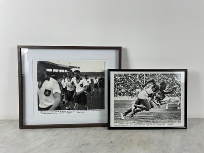 Lot de deux photographies - Football, Coupe...