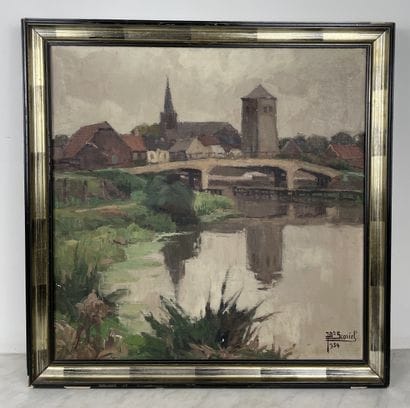 Jean-Baptiste Scoriel (1883 - 1956) La Sambre...