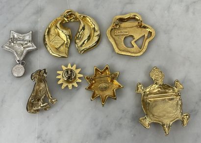 Set of costume jewelry from the 1980s - 1990s,...