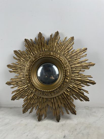 Witch mirror - frame with radiant decoration...