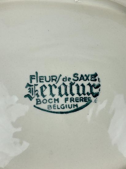 Boch Frères Fleurs de Saxe dish 
Earthenware...