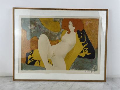 Alain Bonnefoit (b. 1937) - Original lithograph...