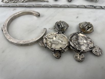 Lot of costume jewelry and silver-plated...