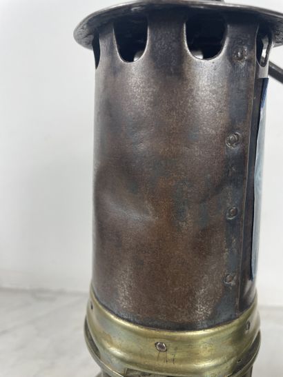 Pair of miner's safety lamps (Clanny type),...