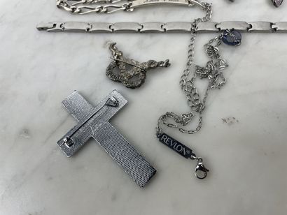 Lot of costume jewelry and silver-plated...