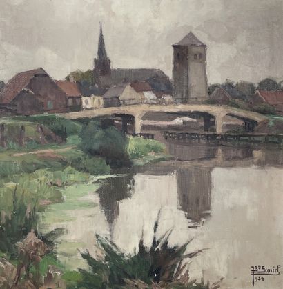 Jean-Baptiste Scoriel (1883 - 1956) La Sambre...