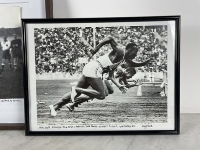 Lot de deux photographies - Football, Coupe...