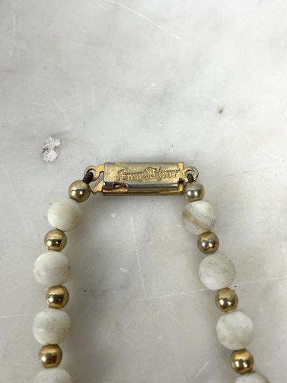 Costume jewelry set: Enny Bijoux white and...