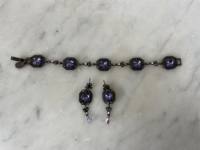 ZAZOU - Fantasy set with violet stones
Set...