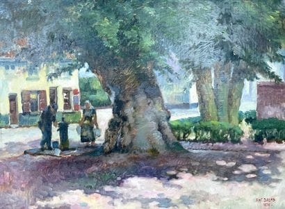 Antoine Daens (XX century) Le Vieux Tilleul,...