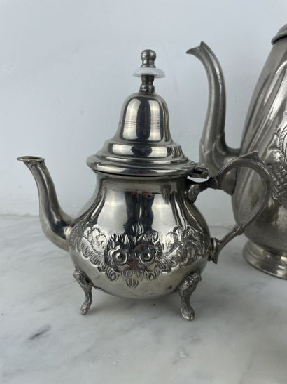 Set of three antique metal pourers - Germany,...
