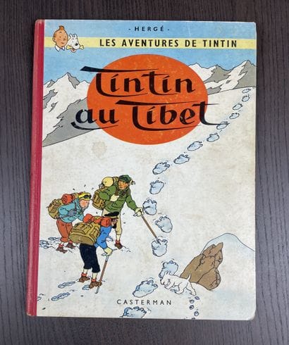 Hergé Tintin au Tibet Belgian original edition...
