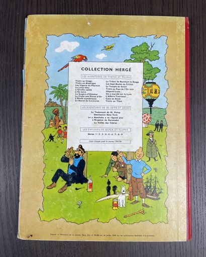Hergé Tintin au Tibet Belgian original edition...