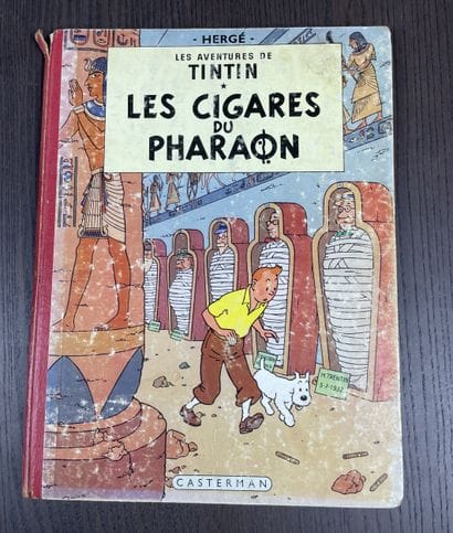 Hergé Les Cigares du Pharaon Belgian original...