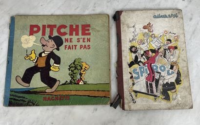 Lot of two vintage illustrated albums: Alek...