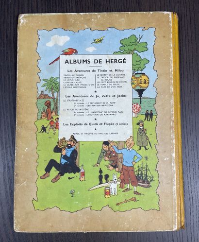 Hergé Le Trésor de Rackham le Rouge Yellow...