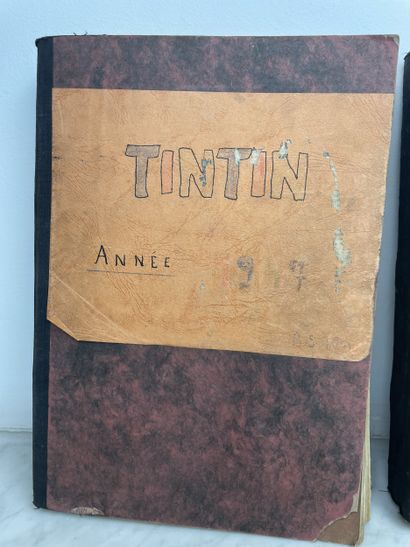 Le Journal de Tintin Cinq volumes reliés...