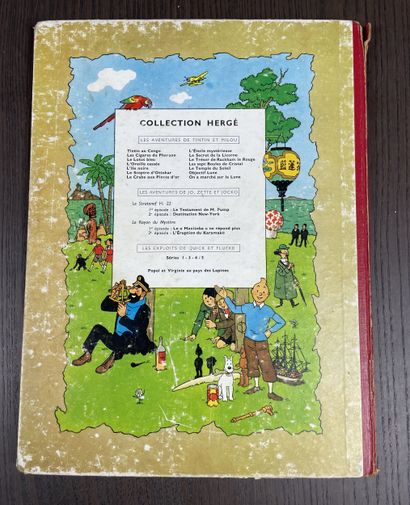 Hergé Les Cigares du Pharaon Belgian original...