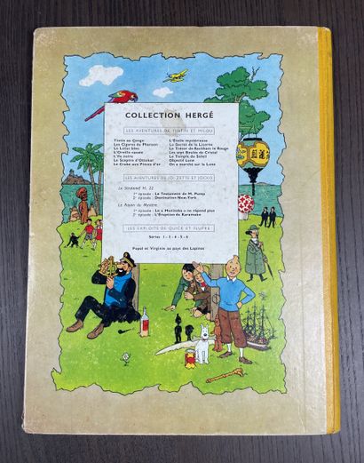 Hergé Les Cigares du Pharaon Original color...
