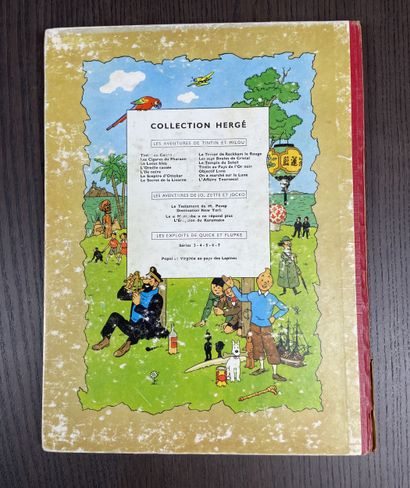 Hergé L'Affaire Tournesol Red back, 4 plates...