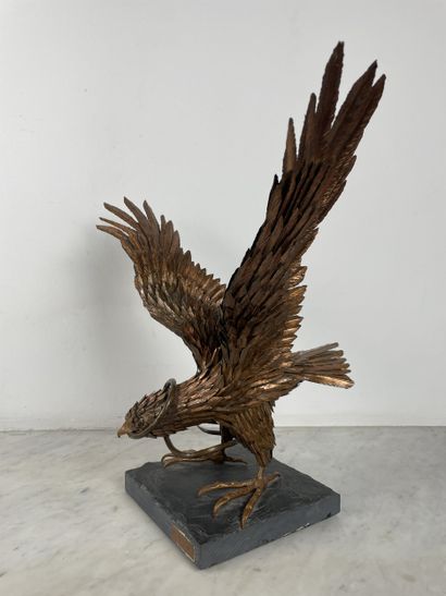 Roger Pintens (actif fin XX s.) Aigle au...