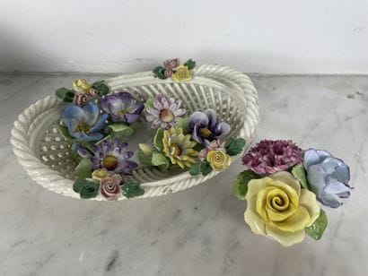Porcelain pocket organizer decorated with...