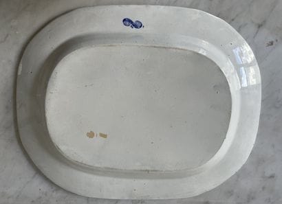 Rectangular dish in English earthenware,...