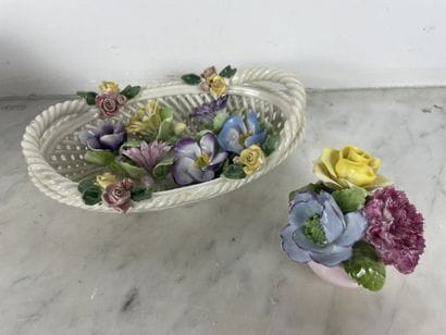 Porcelain pocket organizer decorated with...