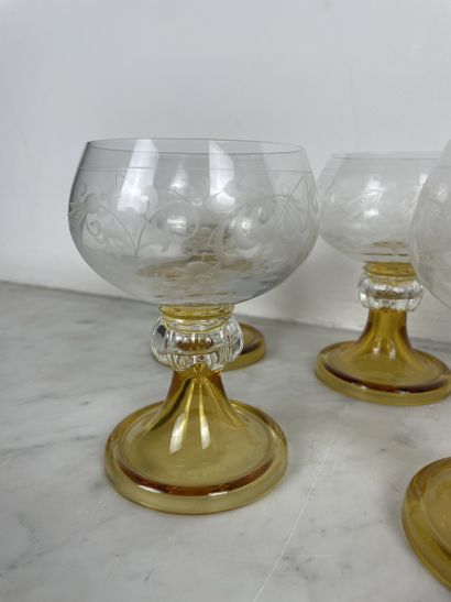 Europe, 20th century Suite of ten liqueur...
