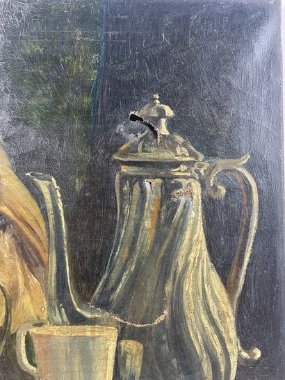 Fritz VAN LUPPEN Nature morte au service...