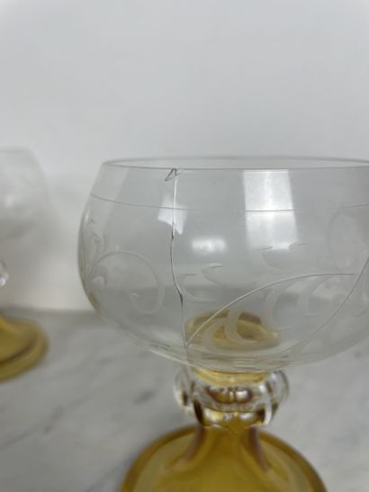Europe, 20th century Suite of ten liqueur...