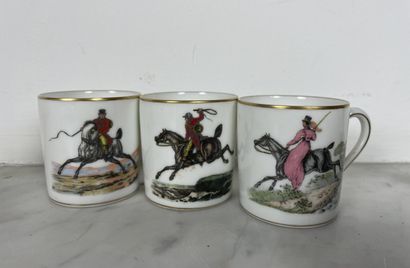 Raynaud Limoges hard porcelain Set of coffee...