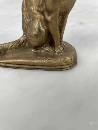 Emmanuel Frémiet (1824-1910), Chat tête tournée....