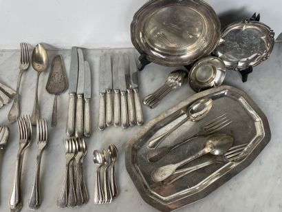 Manufactures diverses - Silverware lot: heterogeneous...