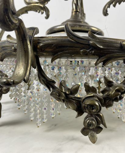 Plafonnier de style Louis XV/Rocaille, monture...