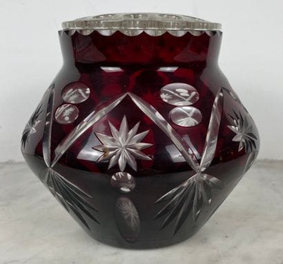 Val Saint-Lambert - Crystal flower holder...