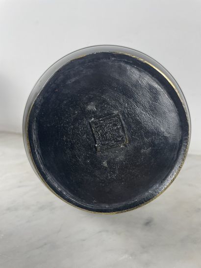 In the taste of China Black patinated metal...