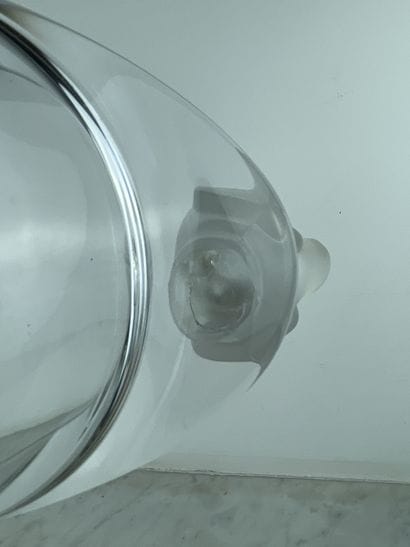 Sèvres France - Oval clear and frosted crystal...