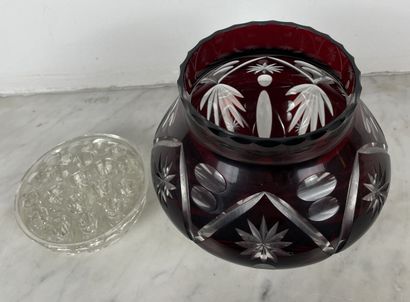 Val Saint-Lambert - Crystal flower holder...
