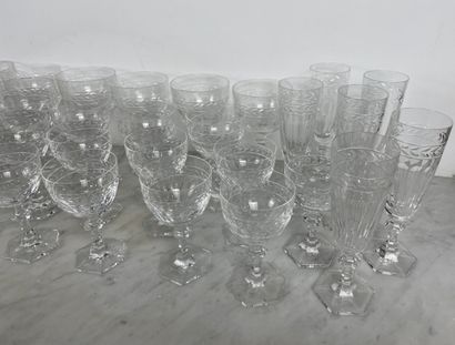 France / Belgium, XX century Crystal glass...