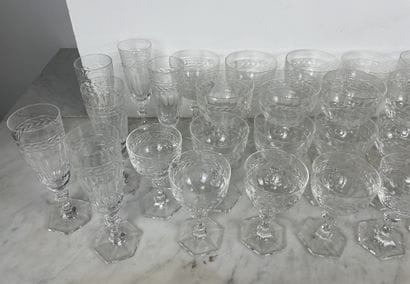 France / Belgium, XX century Crystal glass...