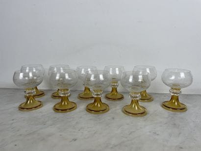 Europe, 20th century Suite of ten liqueur...