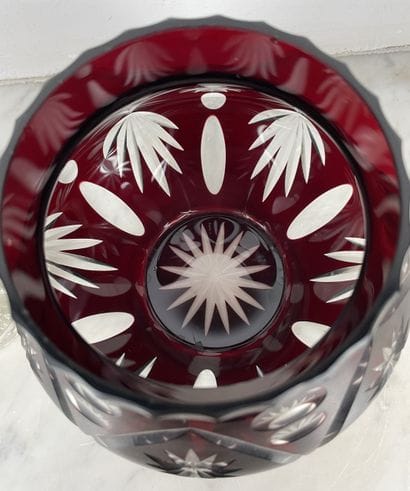 Val Saint-Lambert - Crystal flower holder...