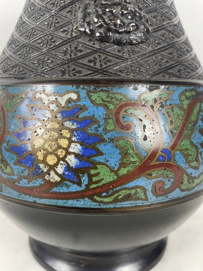 In the taste of China Black patinated metal...