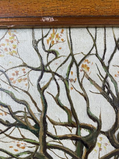 Van Dyck F. Troupeau dans un sous-bois d’automne...