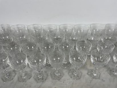 France / Belgium, XX century Crystal glass...
