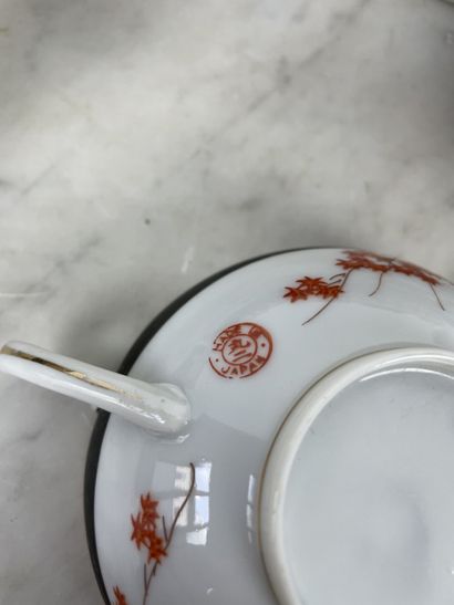 Tea/dessert set Japan, in the Kutani taste,...