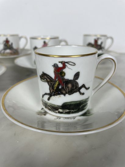 Raynaud Limoges hard porcelain Set of coffee...