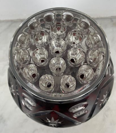 Val Saint-Lambert - Crystal flower holder...
